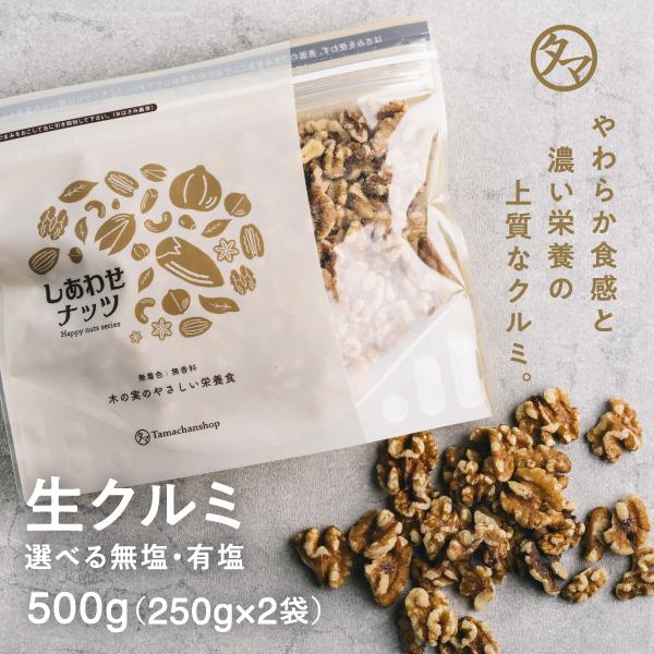 クルミ 無添加 500g (250g×2袋) くるみ ナッツ 無塩 無油 アメリカ カリフォルニア産 料理 オメガ3 スイーツ αリノレン酸 胡桃 お取り寄せ 小分け 送料無料