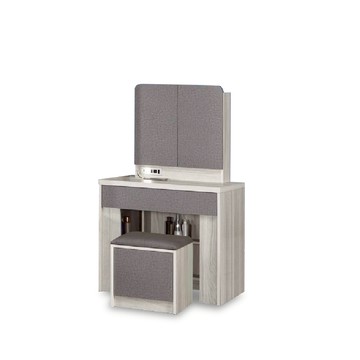 ASSARI-喬伊2.7尺化妝桌椅組(寬80x深50x高144cm)