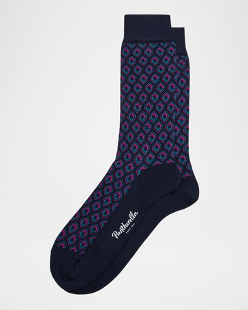 Men's Beckford Geometric Crew Socks