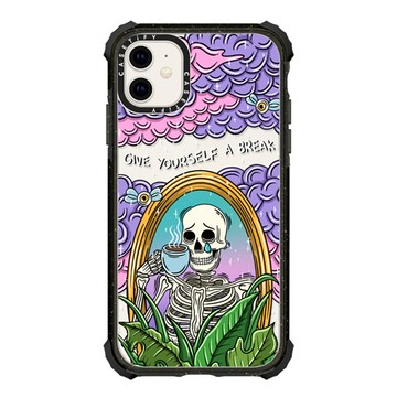 Sadskelly x CASETiFY iPhone 11 Case Black Ultra Impact Case Give