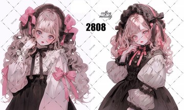original sticker no.2808 人物貼紙 原創貼紙 原創人物貼紙 裝飾貼紙 cotton melody