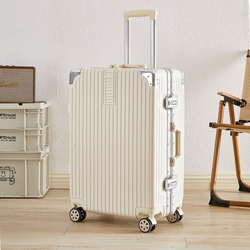 優樂悅~鋁框行李箱學生大容量萬向輪拉桿旅行密碼皮箱男女小清新24寸登機