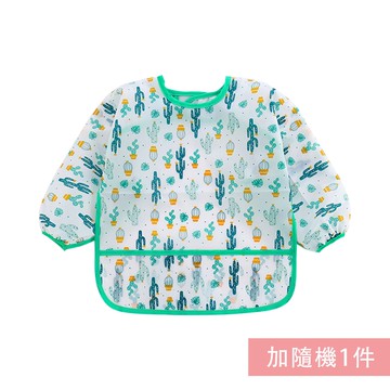 JoyNa - 2件入-滿版動物防水反穿衣-仙人掌+隨機1入