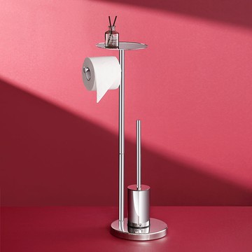 免運 附發票 超低價 工廠直銷 衛生間落地卷紙架馬桶刷高端五星級酒店紙巾架廁紙架不銹鋼置物架 快速發貨