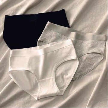 純棉內褲女學生全棉抗菌少女薄款透氣抑菌中腰三角褲頭【步行者戶外生活館】P