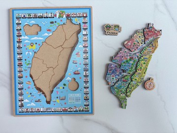 3D台灣景點積木拼圖 柴犬機車遊台灣－大