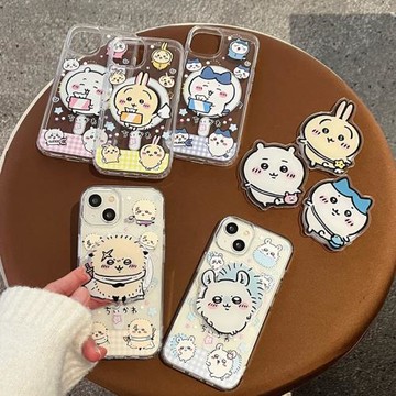 趣味搞怪13卡通吉伊卡哇14可愛烏薩奇小八適用蘋果15手機殼iPhone16promax無線充電磁吸支架11少女心保護套12