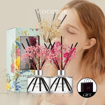 【COCODOR】永生花擴香瓶120ml (2入組/贈品牌提袋) 情人/生日禮物推薦