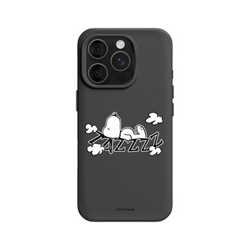 iPhone 16 Pro SolidX 黑 - 史努比 Snoopy - 雲朵上睡覺