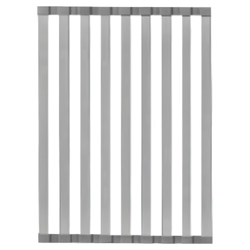 FaSoLa 鋁合金可折疊式瀝水架  防鏽耐磨蝕  扁管可拆  灰色  S(42 x 33.5cm)  FA-PS-600A  1個