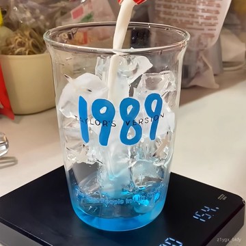 🔥臺灣出貨🔥泰勒斯威夫特黴黴1989專輯週邊玻璃杯高顔值牛奶咖啡果汁喝水杯子