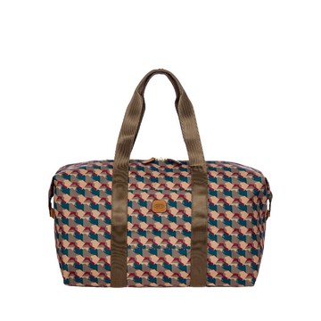 【BRIC' S】X-Bag 2合1摺疊旅行袋(中)- 迷彩幾何