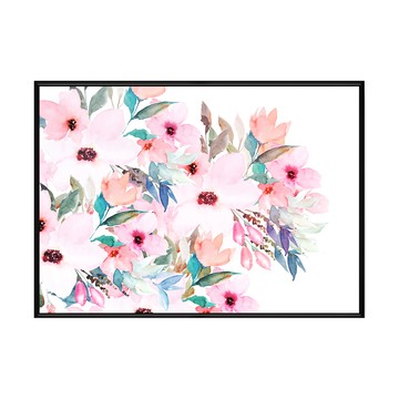 花漾 花卉藝術掛畫  30 x 40cm  黑色