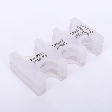 AFECTO 大容量便攜式零錢包  4.6 x 9.2 x 2.5 cm  透明