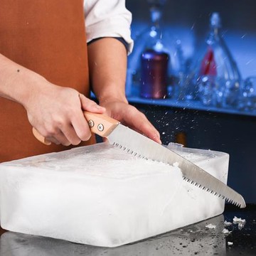 大鋸齒硬冰鋸 手工切割冰鋸子切冰鋸 開冰鋸  酒吧調酒師鋸冰刀