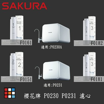 高雄 櫻花牌 P0230 P0231 RO 淨水器 專用濾心 實體店面【KW廚房世界】【APP滿額下單10%點數(單一帳號最高5000點)】1/31止