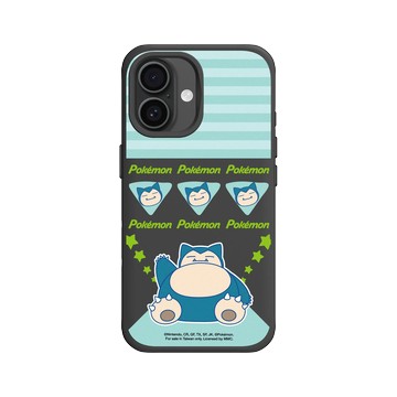 iPhone 16 SolidX 黑 - 寶可夢 Pokemon - 多彩系列-卡比獸