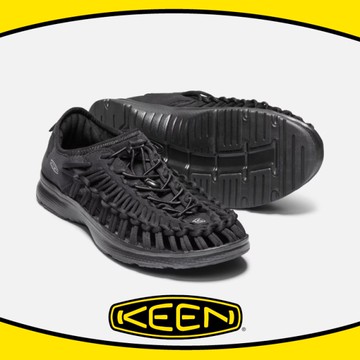【KEEN 美國 男 編繩包鞋《黑》】1018709/編織涼鞋/涼鞋/休閒涼鞋/水陸兩用鞋