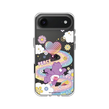 iPhone Air Clear Case（相機按鈕） 透明 - Care Bears - 翱翔天際