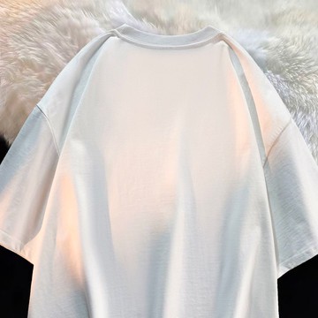 【M-5XL】100%純棉T恤 衣服 大尺碼男裝 日系男裝 短袖上衣 五分袖 圓領 短t 棉T 休閒 ins風 RMWT