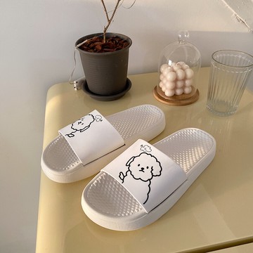 新款居家室內厚底拖鞋防滑家用卡通可愛學生情侶涼拖男女夏季