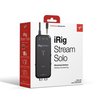 【非凡樂器】IK Multimedia iRig Stream Solo  行動錄音介面 / 原廠公司貨