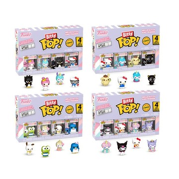 FUNKO 混裝 Bitty POP 4pk: 三麗鷗(附壓克力展示框) FN85718