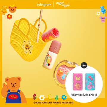 [Wiggle Wiggle Edition] colorgram Nude Blur Tint Set (Warm/Cool) (+Wiggle Wiggle Hair Roll)