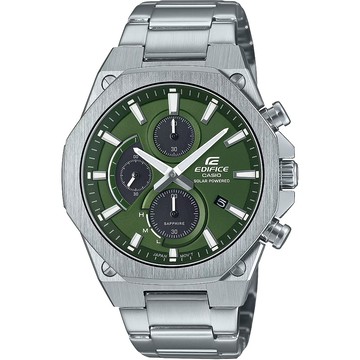 CASIO EDIFICE 輕薄八角太陽能計時手錶-44mm EFS-S570D-3A