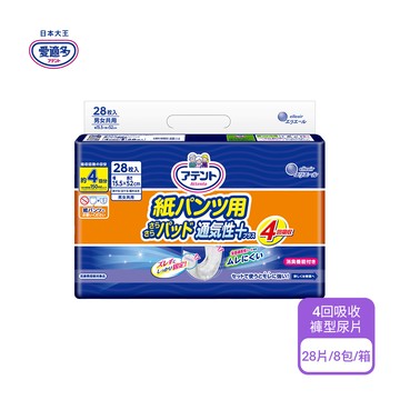 【日本大王】 愛適多-貼合超安心褲型專用尿片 4回吸收28片/包 (8包/箱購)