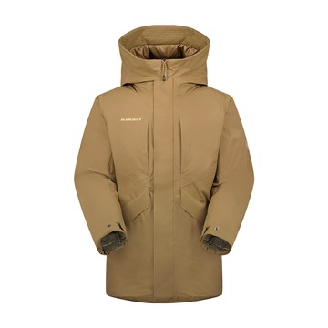 MAMMUT Floeberg HS Thermo Hooded Coat AF Men 日系防水保暖羽絨外套 男款 深沙褐 #1010-29131