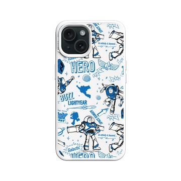 iPhone 15 SolidX 白 - 迪士尼-玩具總動員 Toy Story - 巴斯光年 Buzz is hero