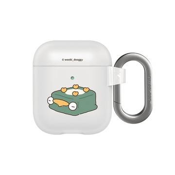【插畫家聯名】嗚比的朋友綠豆糕強悍防摔AirPods保護套