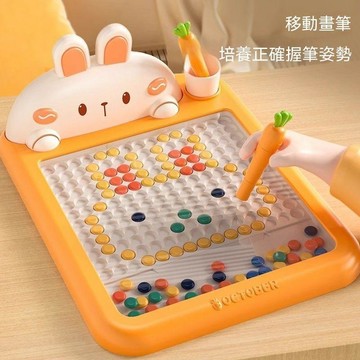 🎭臺灣夯貨+倉庫滿人👨🏽磁性運筆畫板兒童磁力控筆寶寶家用1一3歲磁吸嬰幼兒益智搖鈴... MDIKE