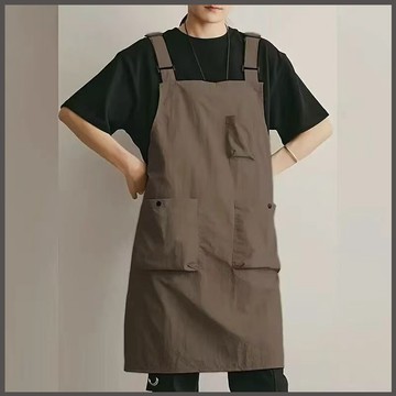 防水工作圍裙 日系圍裙 復古風 烘焙 圍裙 手沖咖啡圍裙 防潑水圍裙 牛仔圍裙 工裝圍裙 可定制logo 制服