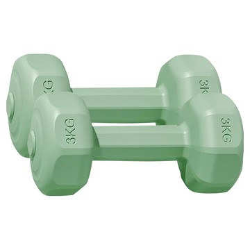 TEZEWA 多彩小啞鈴 3KG 防汗防污 安全穩固  1組