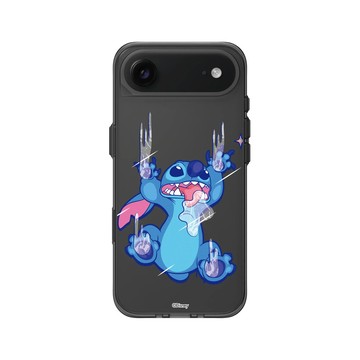 iPhone Air Clear (相機按鈕) 酷墨灰 - 迪士尼-史迪奇 Disney Stitch - 搞怪系列-怪可愛