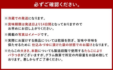 無着色 昆布漬 辛子めんたい 500g 明太子 たらこ