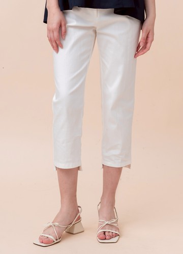 舒感若然棉感修身七分錐形褲