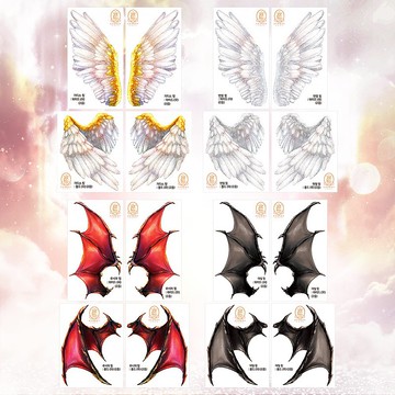 翅膀貼紙組 (4款)