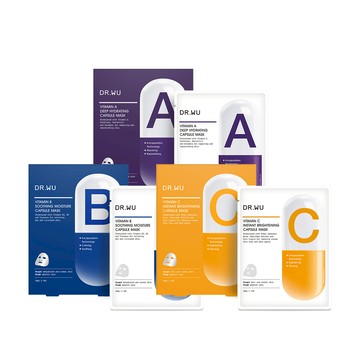 檔期限定!DR.WU維他命膠囊面膜4PCS-多款可選