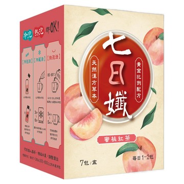 Dr.C Biotech 家家生醫 七日孅 蜜桃紅茶 7個裝  4g  1個