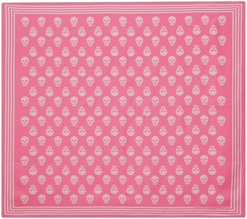 Alexander McQueen - Biker silk scarf - women - Silk - One Size - Pink