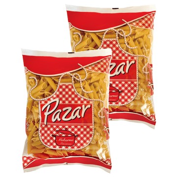 Pazar 雙尖通心麵 100% 杜蘭小麥粉製成 無鹽無添加 口感厚實 適合搭配醬汁 DIY 主食  500g  2包