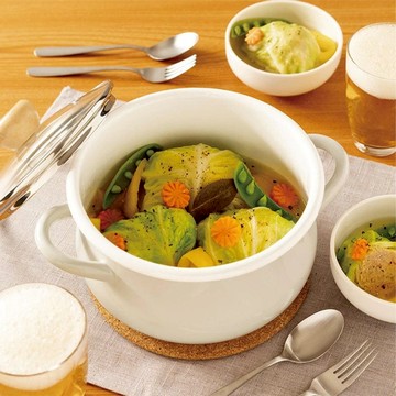 琺瑯深鍋18cm (三色) 棕色