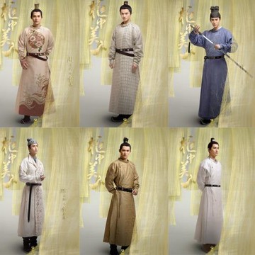 影視古裝柜中美人周渝民同款男古裝唐朝皇帝服武俠古裝書生服演出
