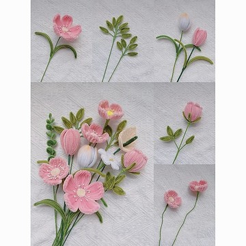 🌷扭一扭🌷 手作扭扭棒花束diy材料包玫瑰成品高級感情人節送女友閨蜜仿真花 手作花束 畢業花束 交換禮物