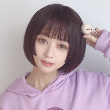 長假髮真髮整頂假髮-公主切內彎空氣瀏海女假髮2色73vs37【獨家進口】【米蘭精品】