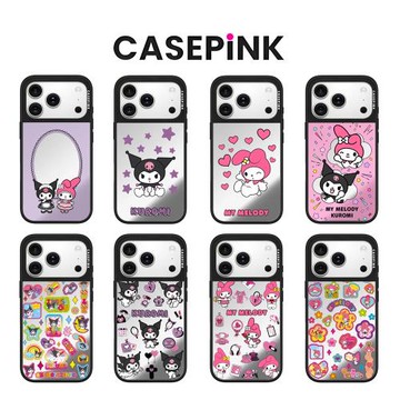 Magsafe磁吸KUROMI酷洛米My MELODY美樂蒂17Promax手機殼鏡面適用iPhone16Pro蘋果15防摔14卡通Air保護套可愛