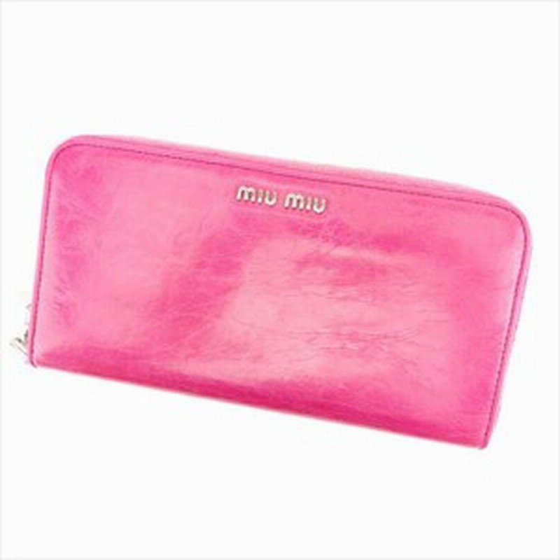 ミュウミュウ Miu Miu 長財布 財布 小物 サイフ 財布 小物 ラウンドファスナー レディース ロゴ 中古 T6939 通販 Lineポイント最大5 0 Get Lineショッピング